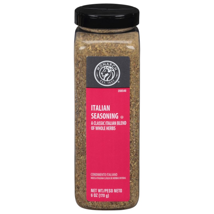 MONARCH SEASONING ITALIAN FLAKE PLASTIC SHAKER
