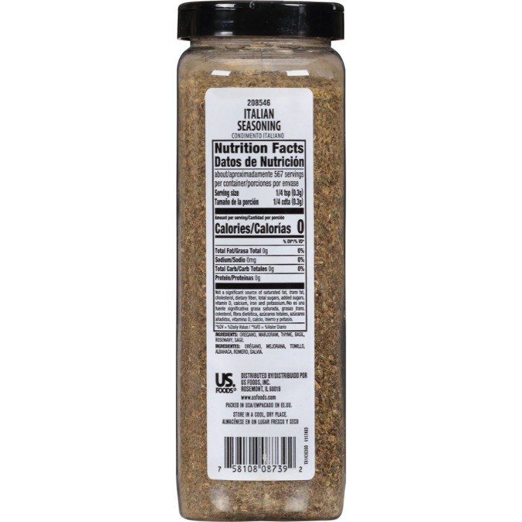 MONARCH SEASONING ITALIAN FLAKE PLASTIC SHAKER