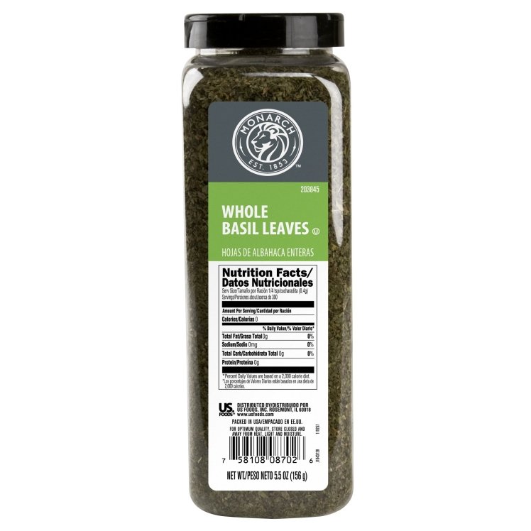MONARCH DRIED SWEET BASIL LEAF SPICE