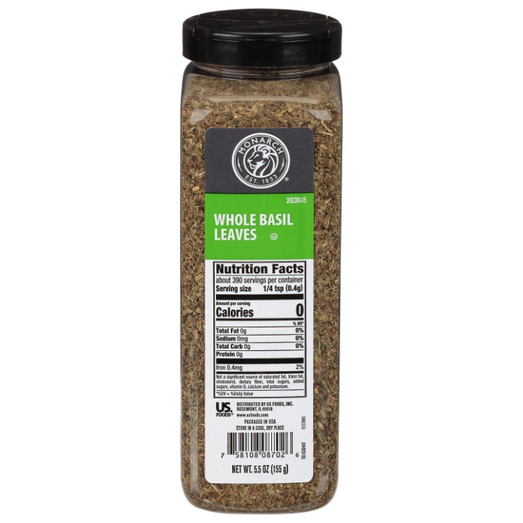 MONARCH DRIED SWEET BASIL LEAF SPICE