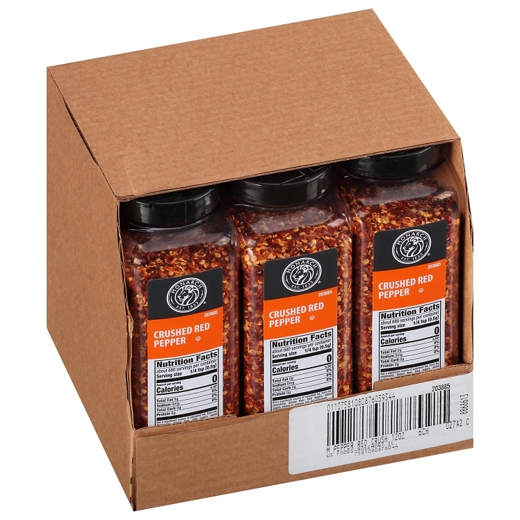 Monarch Crushed Red Chili Pepper in Plastic Shaker Bottle