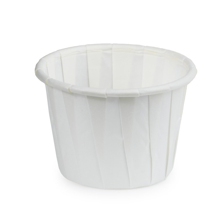 MONOGRAM CUP PAPER 1 OZ WHITE PLATED