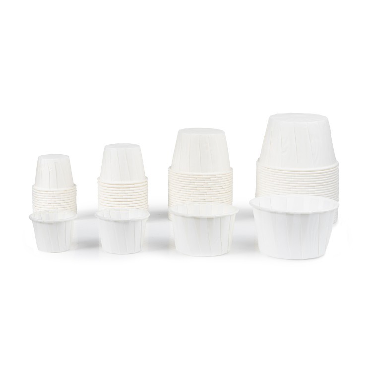 MONOGRAM CUP PAPER 1 OZ WHITE PLATED
