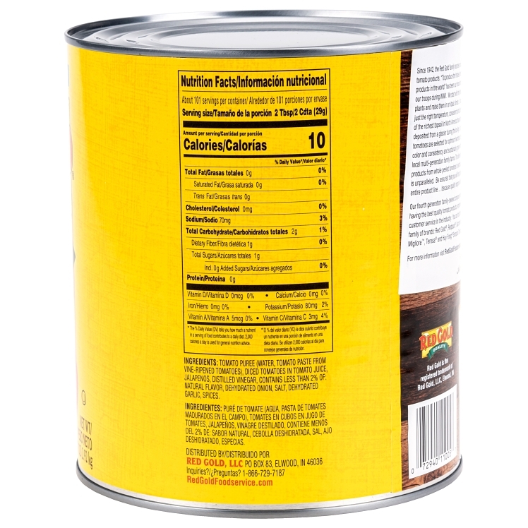 RED GOLD SALSA MILD CANNED SHELF STABLE SAUCE