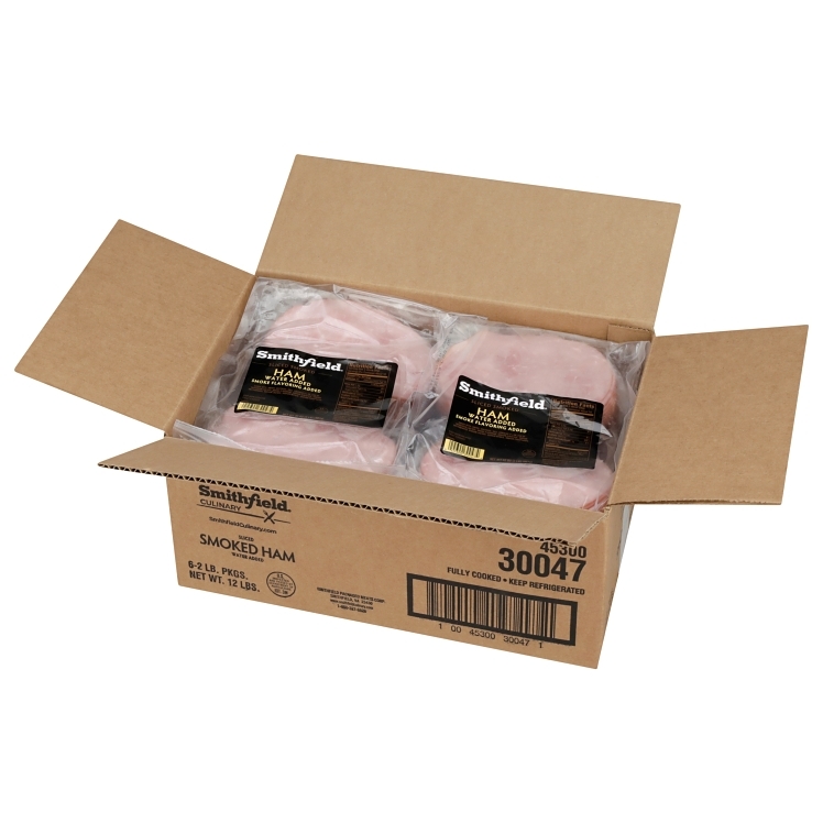 SMITHFIELD SLICED HAM WATER ADDED SMOKED REF 6/2LB