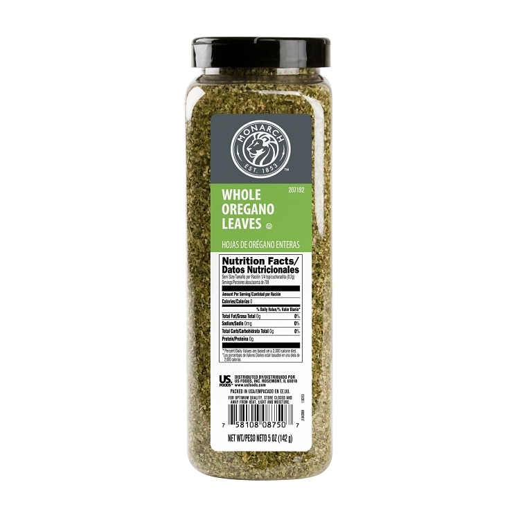 MONARCH SPICE LEAF DRIED OREGANO PLASTIC
