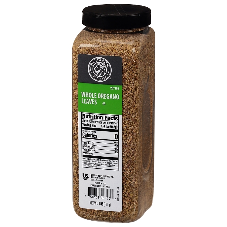 MONARCH SPICE LEAF DRIED OREGANO PLASTIC