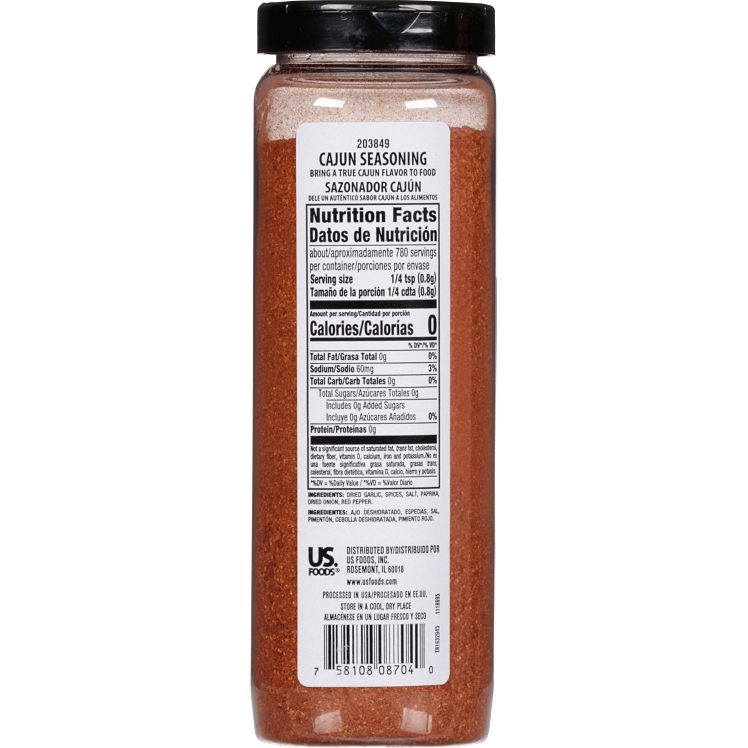 MONARCH SEASONING CAJUN GRANULATED PLASTIC SHAKER