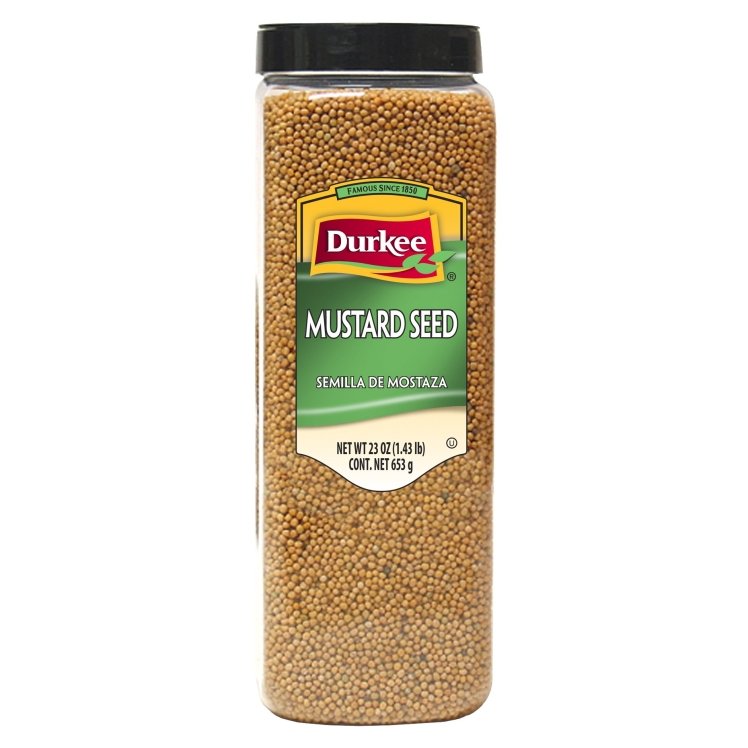 DURKEE SPICE MUSTARD SEED WHOLE PLASTIC SHELF