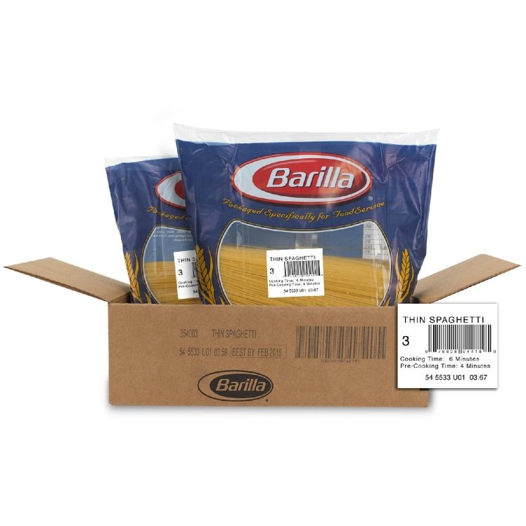 BARILLA THIN SPAGHETTI SHELF STABLE