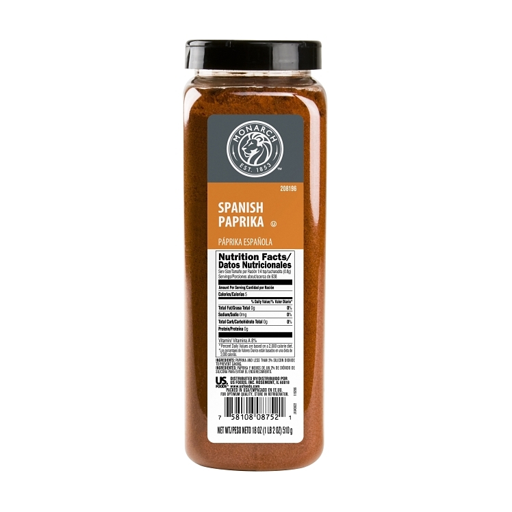 MONARCH SPICE PAPRIKA SPANISH GROUND PLASTIC SHAKER