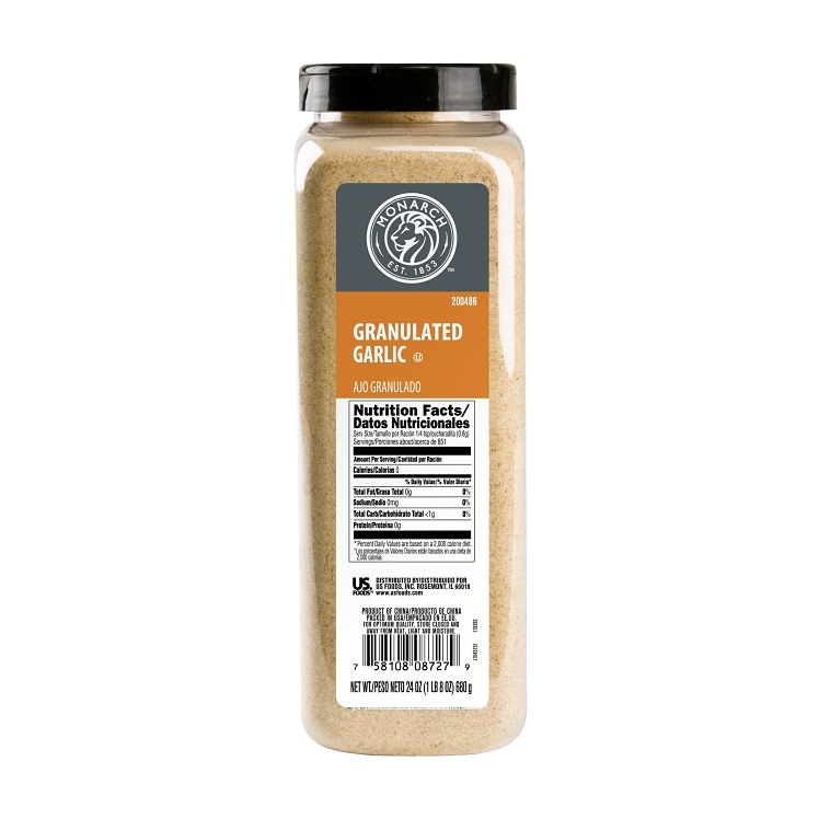 MONARCH GARLIC GRANULATED PLASTIC SHAKER