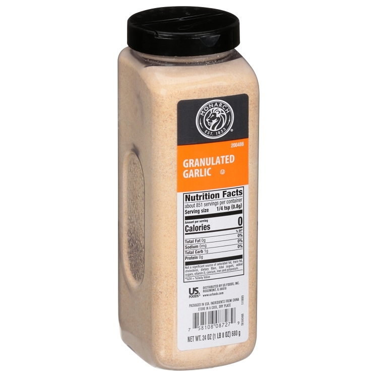 MONARCH GARLIC GRANULATED PLASTIC SHAKER