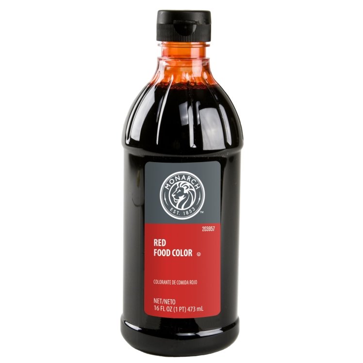 MONARCH LIQUID RED FOOD COLORING BOTTLE SHELF STABLE