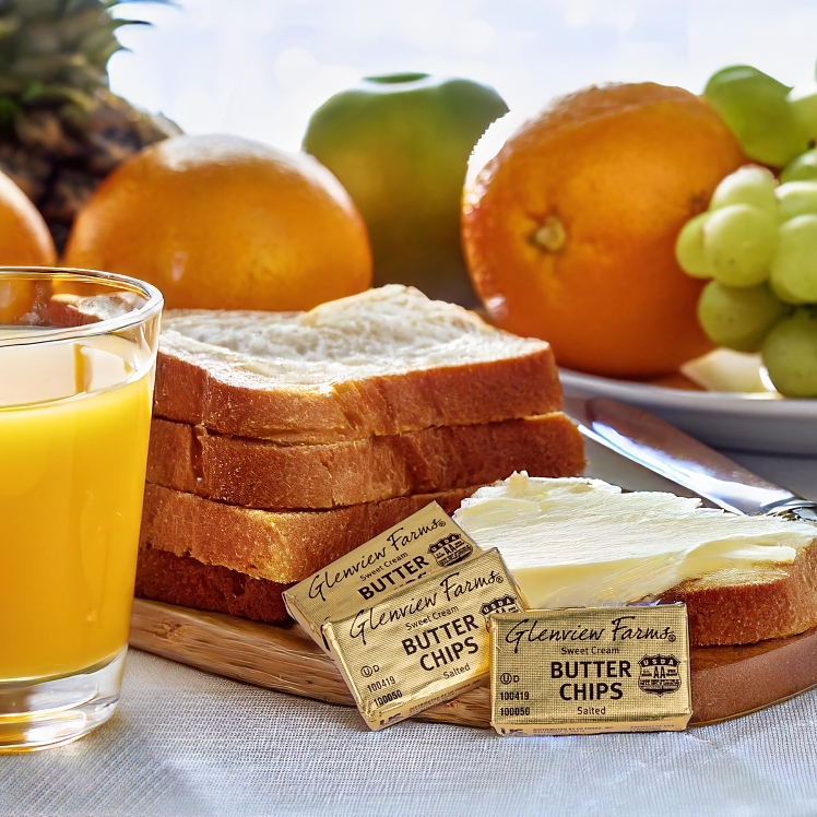 GLENVIEW FARMS BUTTER CONTINENTAL CHIP SALTED 47 COUNT SINGLE SERVING CUPS