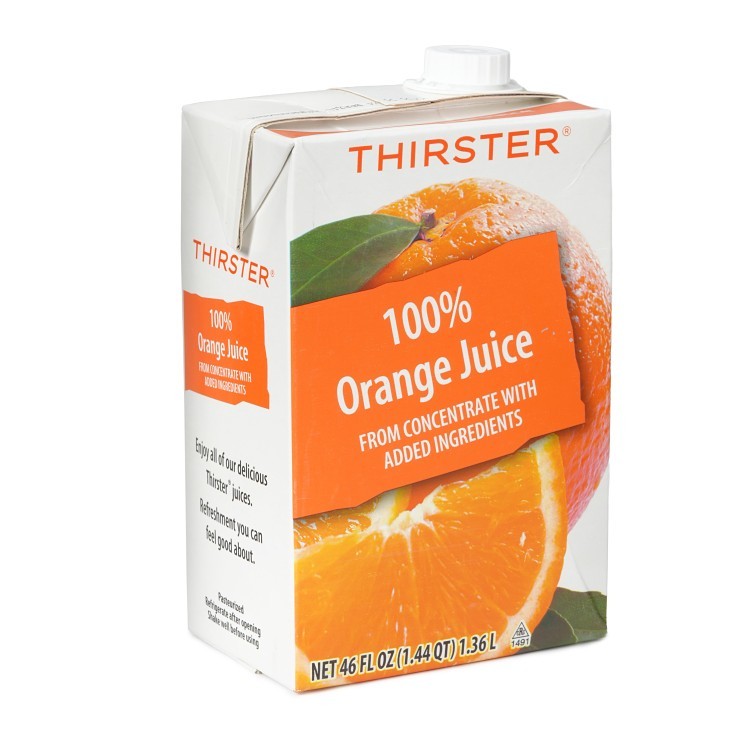 THIRSTER JUICE ORANGE 100% VITAMIN C ADDED
