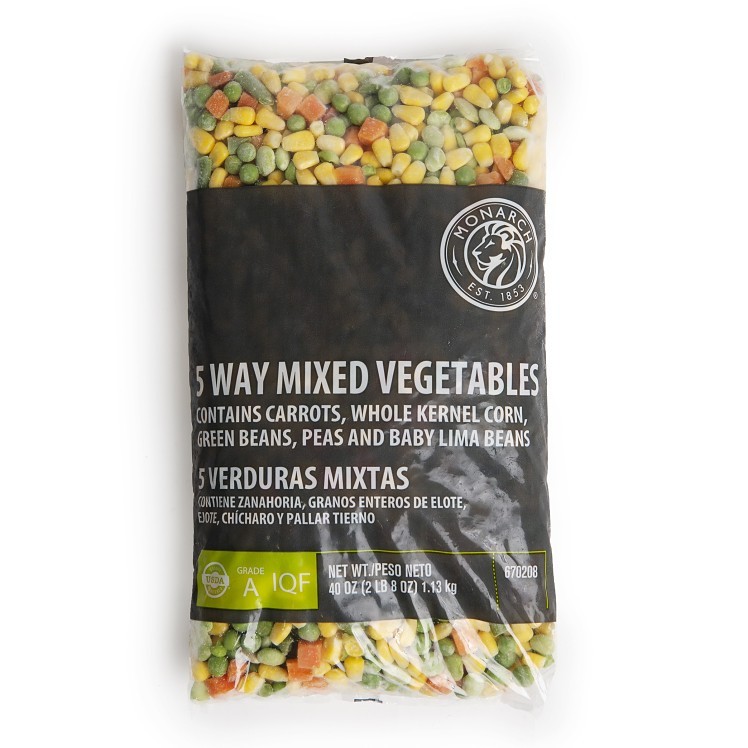 MONARCH 5 WAY VEGETABLE BLEND FROZEN - US Foods CHEF'STORE