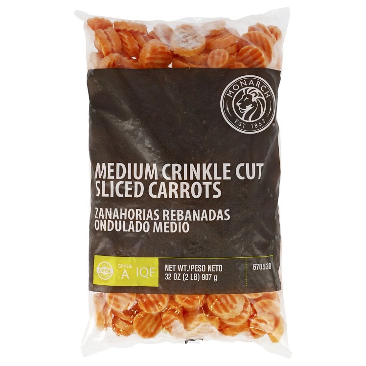 MONARCH MEDIUM DICED CARROT 3/8 FANCY FROZEN