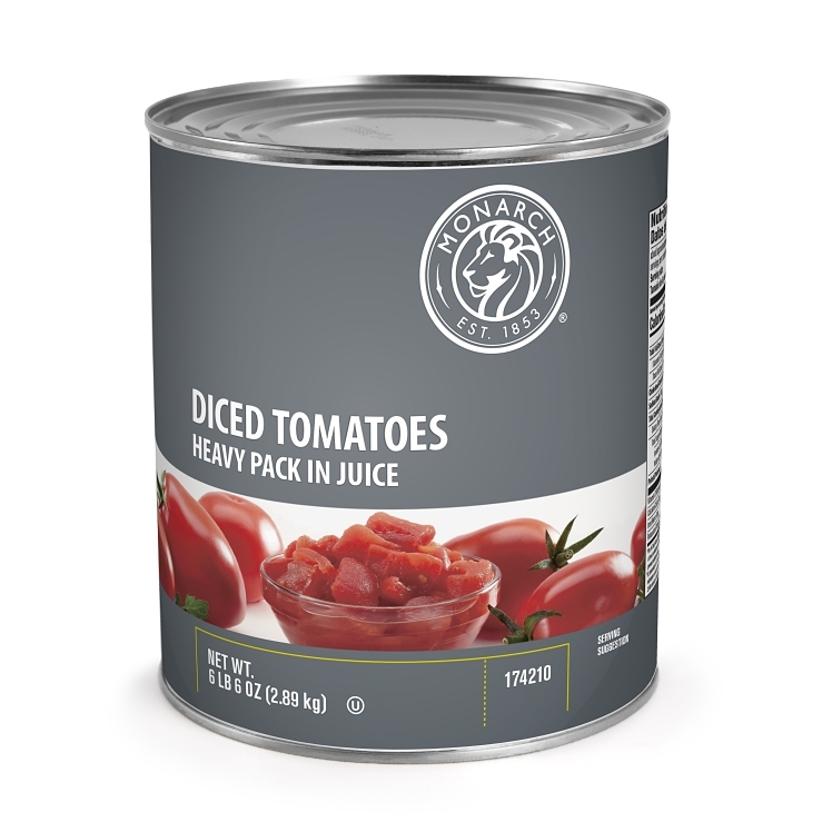 MONARCH-D TOMATO DICED 1 INCH IN JUICE HEAVY PACK