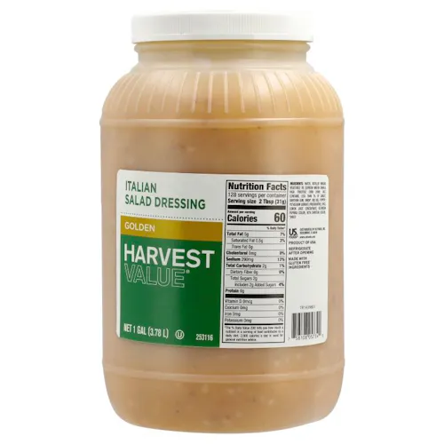 HARVEST VALUE GOLDEN ITALIAN DRESSING FORTIFIED PLASTIC - US Foods CHEF'STORE HARVEST VALUE GOLDEN ITALIAN DRESSING FORTIFIED PLASTIC - US Foods CHEF'STORE