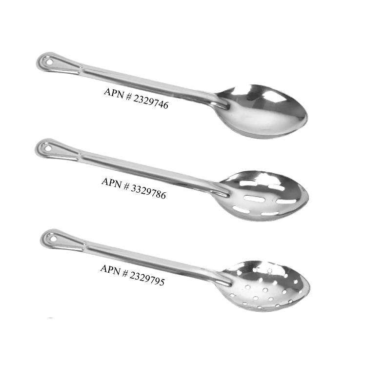 VALU PLUS SERVING SPOON, SOLID 11 INCHES STAINLESS STEEL