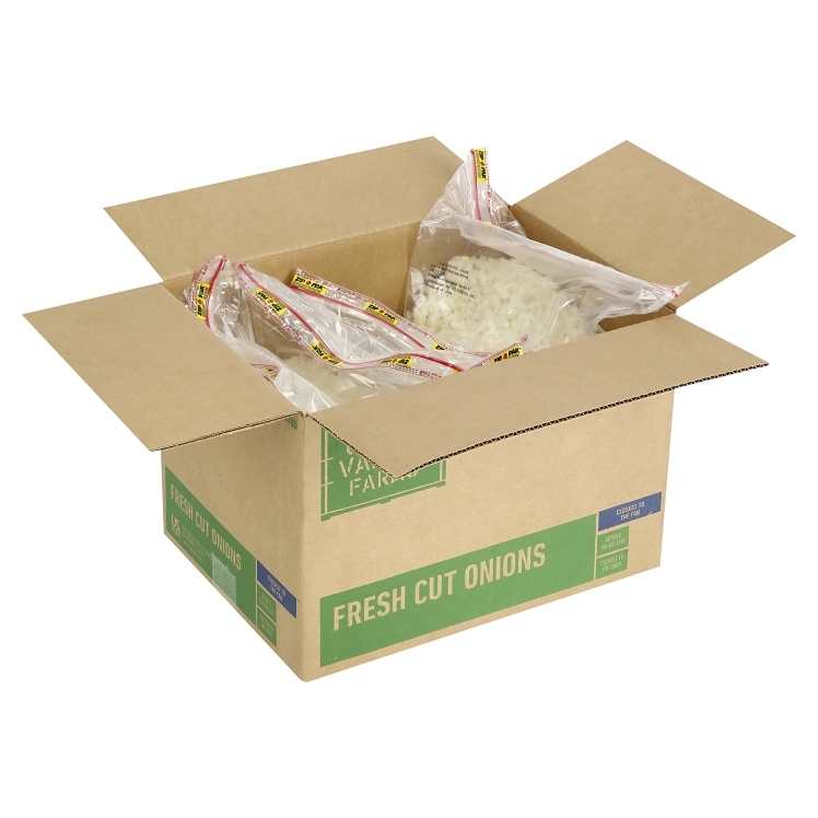 CROSS VALLEY FARMS YELLOW ONION DICED 1/2 PALLET PACK