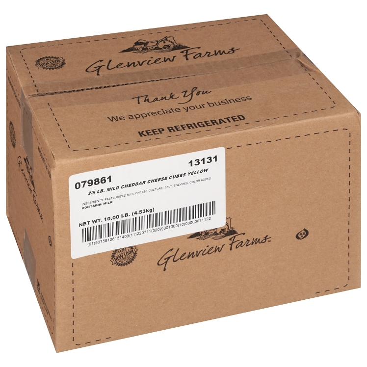GLENVIEW FARMS MILD CUBE BAG CHEDDAR CHEESE