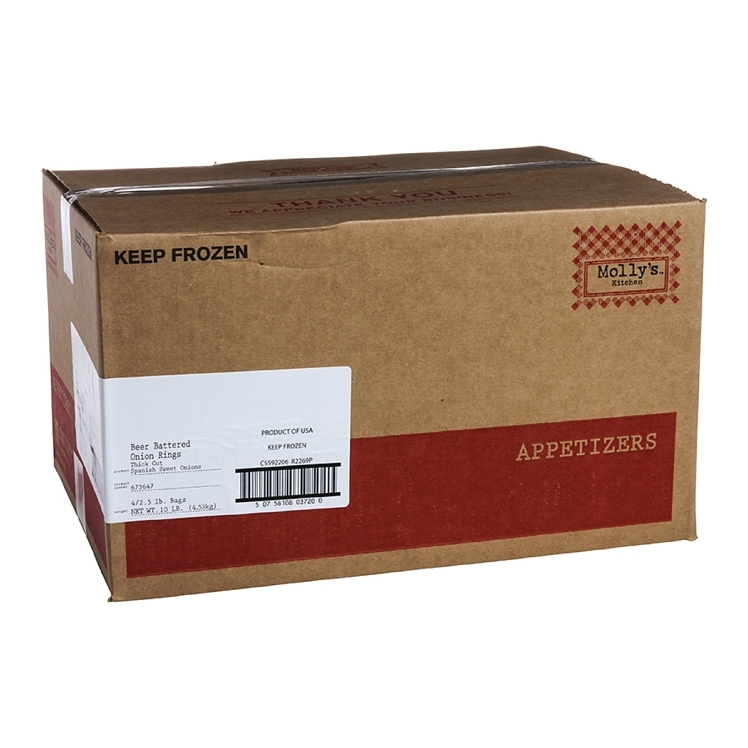 MOLLY'S KITCHEN BEER-BATTERED ONION RINGS 5/8 INCH