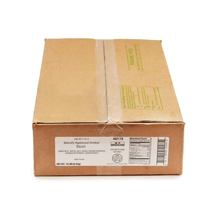 PATUXENT FARMS APPLEWOOD SMOKED CURED BACON 10-14 COUNT 2-DIAMOND