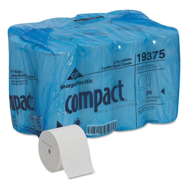 COMPACT TISSUE TOILET CORELESS 4.5 X333'