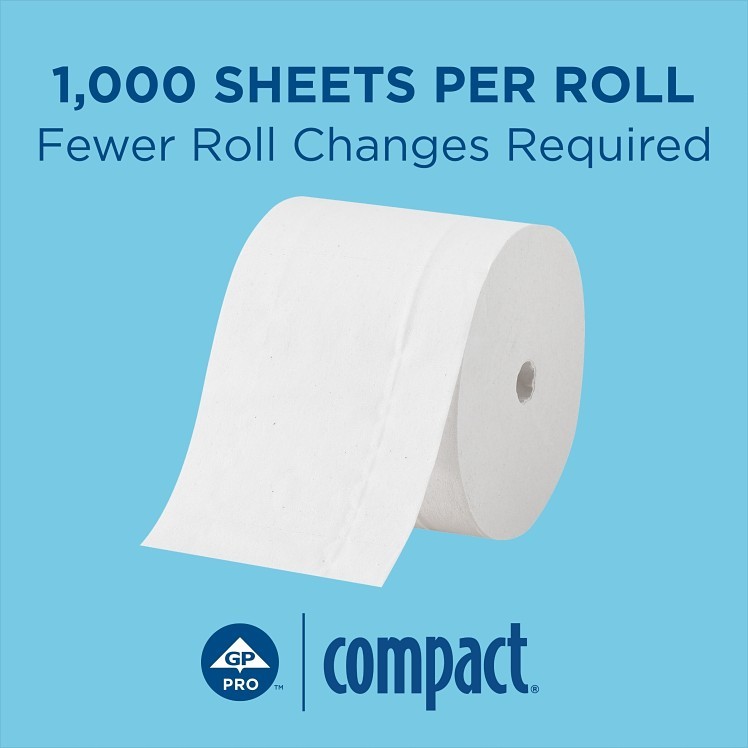 COMPACT TISSUE TOILET CORELESS 4.5 X333'