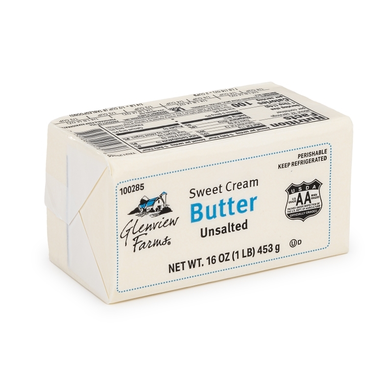 GLENVIEW FARMS BUTTER UNSALTED SOLID PRINT