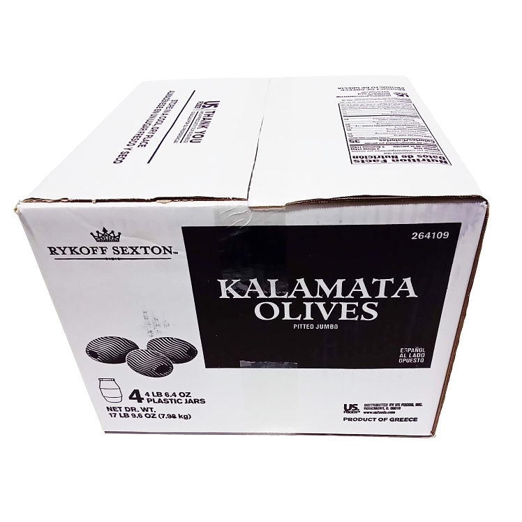 RYKOFF SEXTON OLIVE KALAMATA PITTED JUMBO IMPORTED GREECE