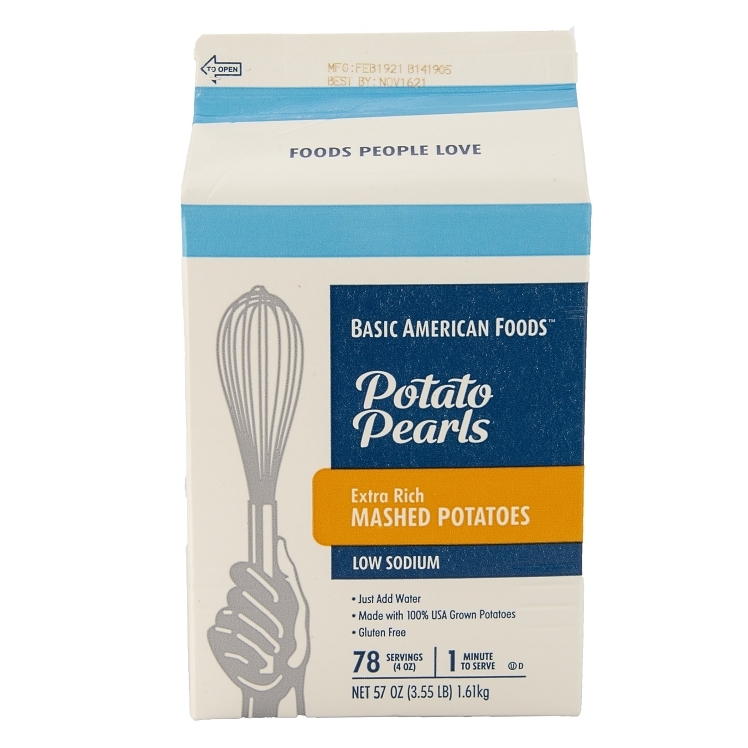 BASIC AMERICAN FOODS POTATO PEARLS MASHED POTATOES