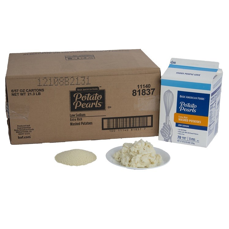 BASIC AMERICAN FOODS POTATO PEARLS MASHED POTATOES