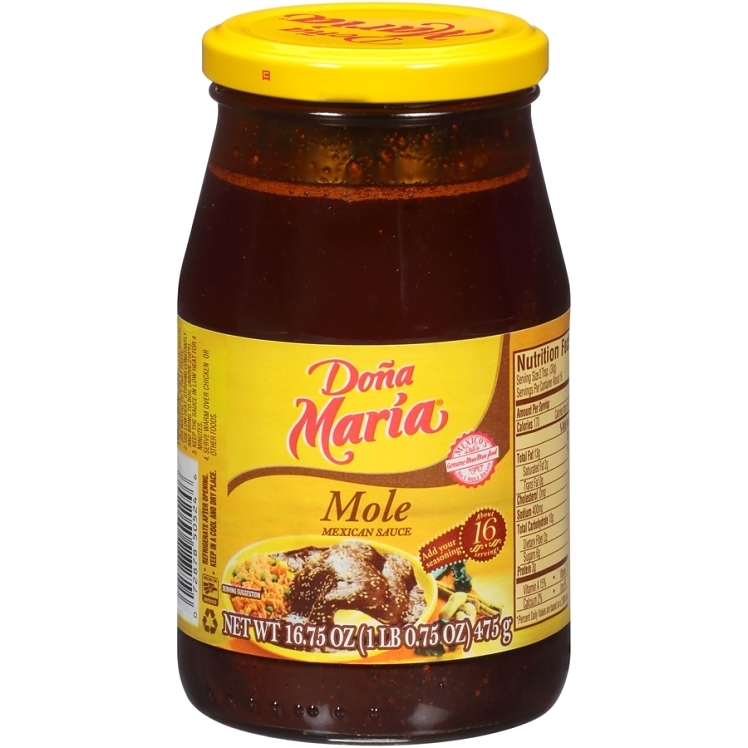 DONA MARIA BASE, SAUCE MOLE PASTE GLASS JAR SHELF