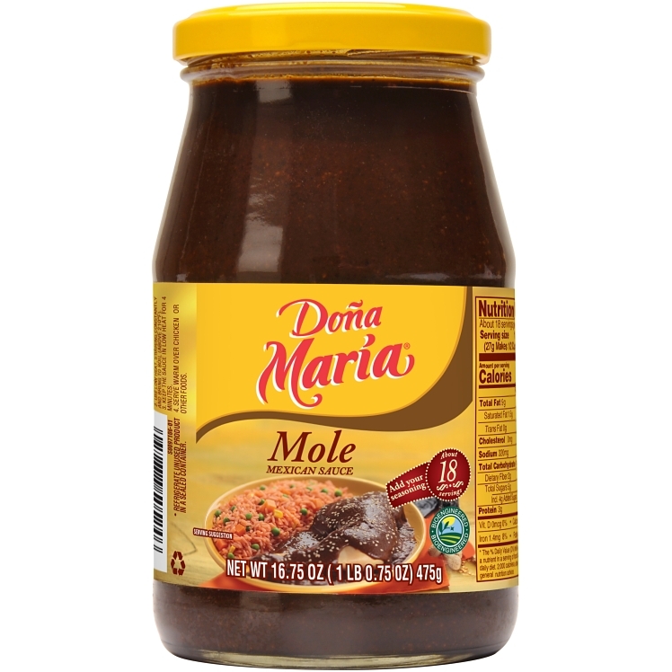 DONA MARIA BASE, SAUCE MOLE PASTE GLASS JAR SHELF