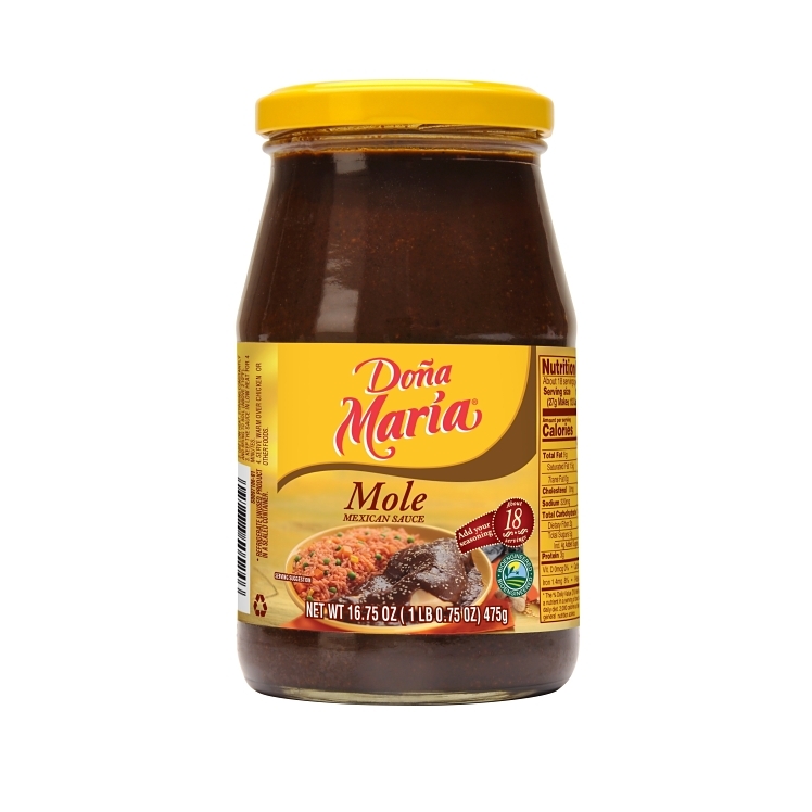 DONA MARIA BASE, SAUCE MOLE PASTE GLASS JAR SHELF