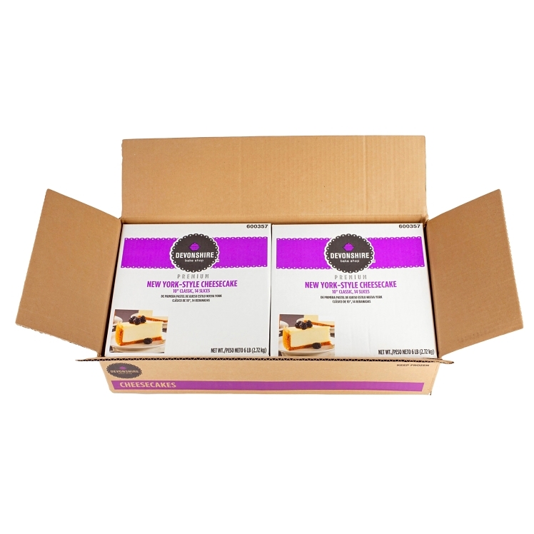 DEVONSHIRE FROZEN PLAIN NEW YORK CHEESECAKE SLICED 14 SERVINGS