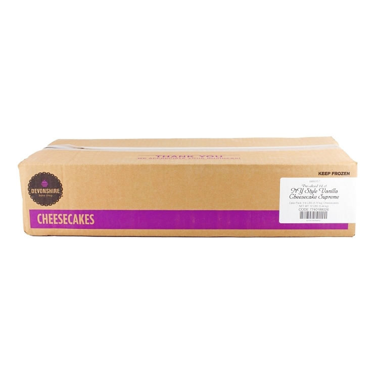 DEVONSHIRE FROZEN PLAIN NEW YORK CHEESECAKE SLICED 14 SERVINGS