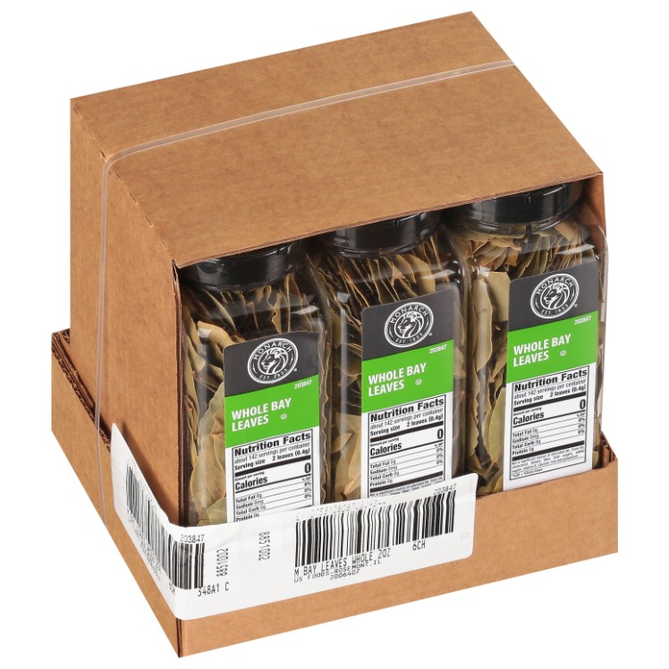 MONARCH WHOLE DRIED BAY LEAF SPICE PLASTIC