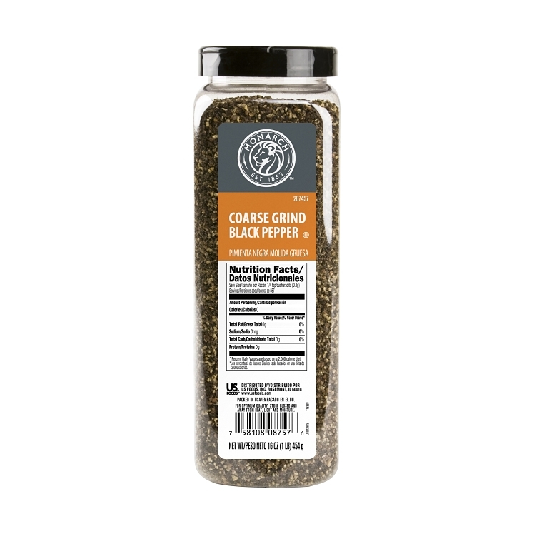 MONARCH COARSE GROUND BLACK PEPPER