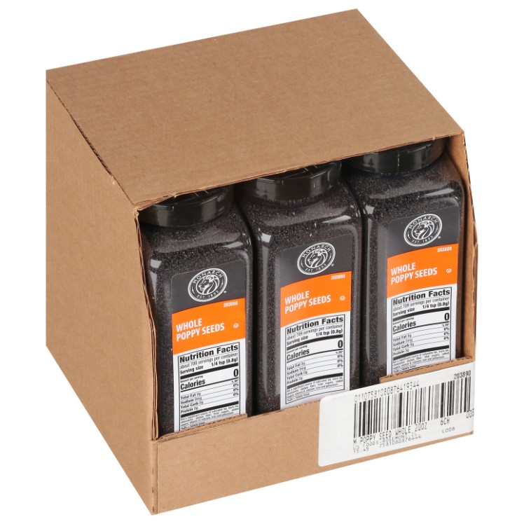 MONARCH SPICE, POPPY SEED WHOLE PLASTIC