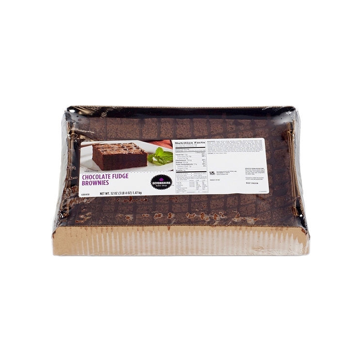 DEVONSHIRE BROWNIE CHOCOLATE FUDGE 1/4 SHEET NOT ICED UNSLICED