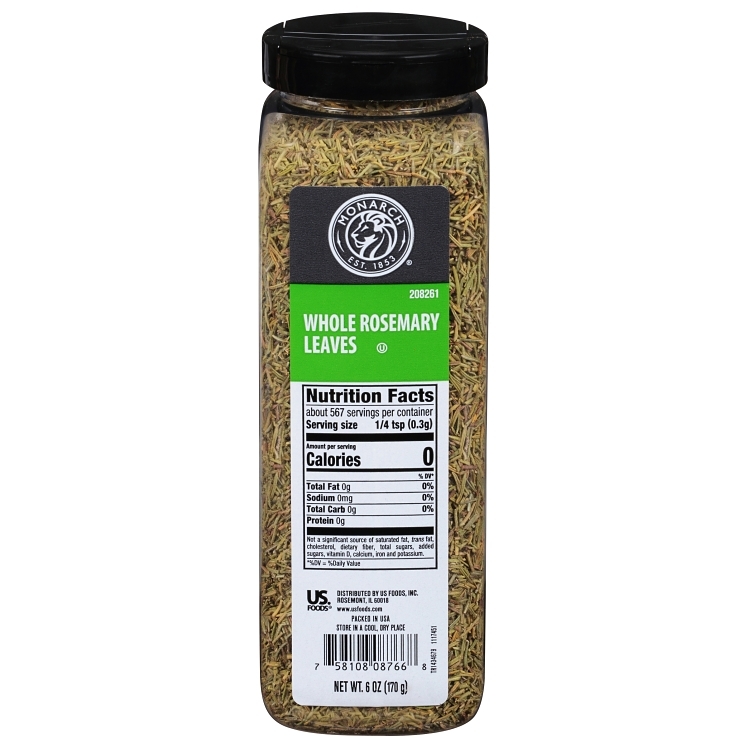 MONARCH SPICE, ROSEMARY LEAF DRIED PLASTIC