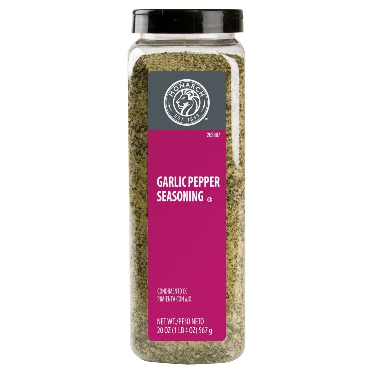 MONARCH SEASONING PEPPER GARLIC SHELF STABLE