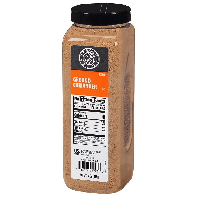 MONARCH SPICE, CORIANDER GROUND PLASTIC SHAKER