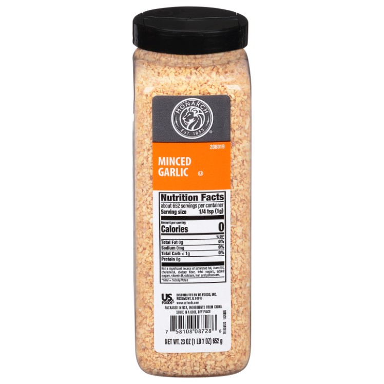 MONARCH MINCED GARLIC PLASTIC SHAKER