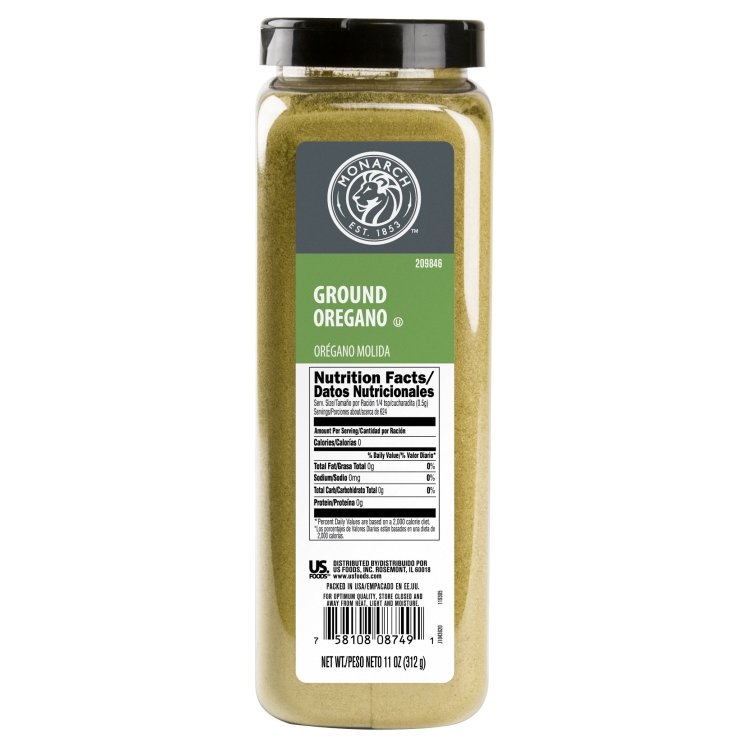 MONARCH SPICE OREGANO GROUND PLASTIC SHAKER