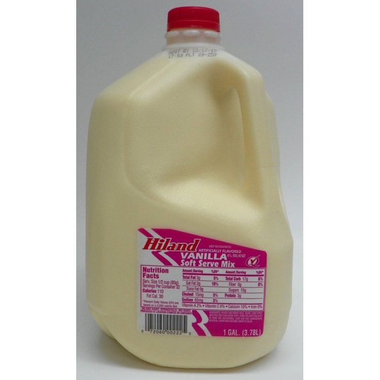 HILAND ICE CREAM MIX SOFT SERVE VANILLA